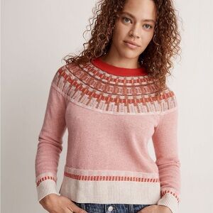 Madewell Fair Isle Mayer Pullover Sweater